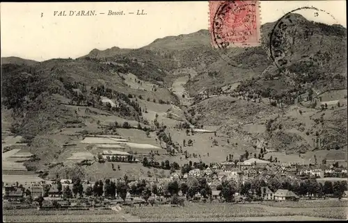 Ak Bossòst Bosost Katalonien, Val d'Aran, Panorama