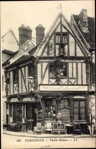 Ak Compiègne Oise, Altes Haus