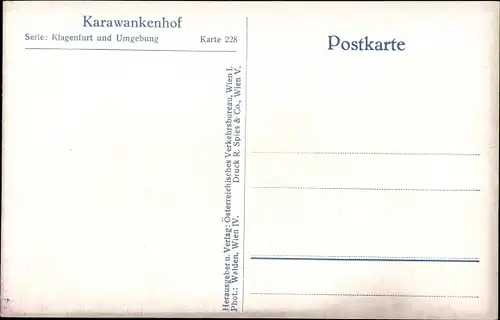 Ak Klagenfurt am Wörthersee Kärnten, Karawankenhof