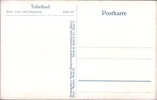 Ak Tobelbad Steiermark, Teilansicht mit Pfarrkirche