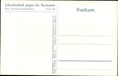 Ak Johnsbach Steiermark, Johnsbachtal, Großer Buchstein