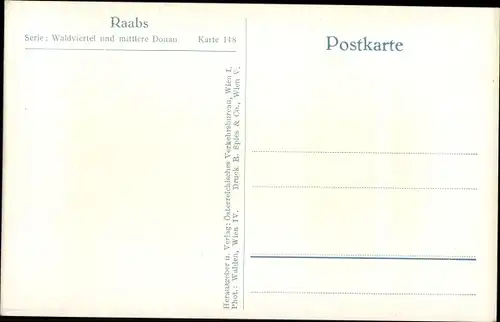 Ak Raabs an der Thaya in Niederösterreich, Burg