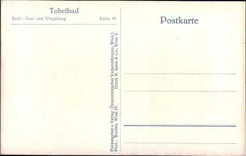 Ak Tobelbad Steiermark, Teilansicht mit Pfarrkirche