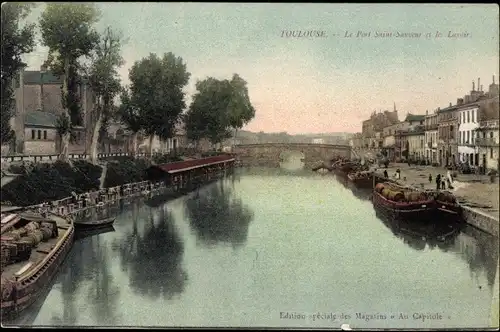 Ak Toulouse Haute Garonne, Teilansicht, Brücke