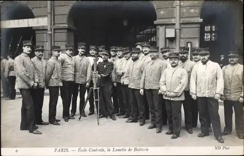 Ak Paris III, Ecole Centrale, die Batterieblende