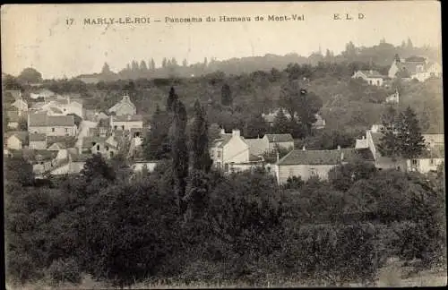 Ak Marly le Roi Yvelines, Panorama des Weilers Mont-Val