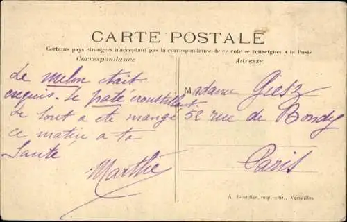 Postkarte Marly le Roi Yvelines, Pont