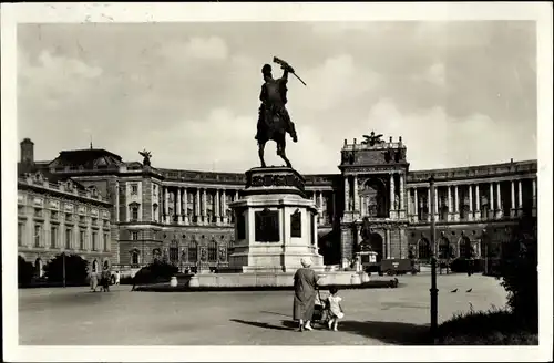 Ak Wien 1 Innere Stadt, Neue Burg, Denkmal