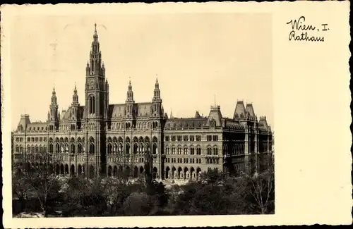 Ak Wien 1 Innere Stadt, Rathaus