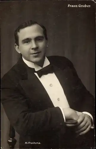 Ak Schauspieler Franz Gruber, Portrait