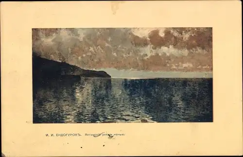Künstler Ak Endogurow, I. I., Russland, Küstenmotiv