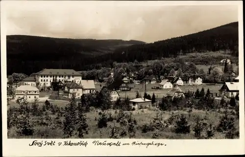 Ak Nový Svět Neuwelt Harrachov Harrachsdorf Riesengebirge Region Reichenberg, Teilansicht