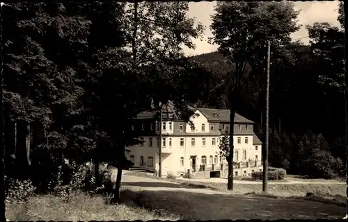 Ak Crottendorf im Erzgebirge, Wolfner Mühle, Kurheim