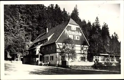 Ak Oberpöbel Dippoldiswalde Sachsen, Gaststätte und Fremdenhof Putzmühle