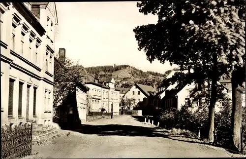 Ak Bärenstein im Erzgebirge, Straße der Freundschaft, Berg Bärenstein