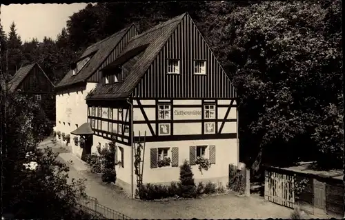 Ak Kleinhennersdorf Gohrisch Sächsische Schweiz, Waldidyll Liethenmühle, Gastwirtschaft