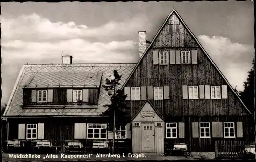 Ak Altenberg im Erzgebirge, Waldschänke Altes Raupennest