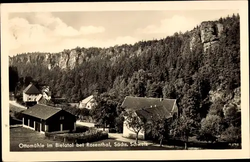 Ak Rosenthal Bielatal Sächsische Schweiz, Ottomühle