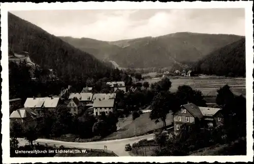 Ak Unterweißbach Thüringen, Teilansicht, Lichtetal