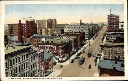 Ak Erie Pennsylvania USA, State Street from Commerce Building