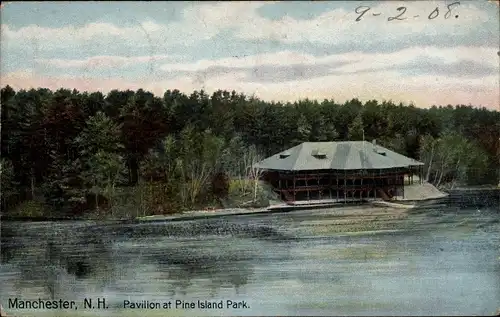 Ak Manchester New Hampshire USA, Pavillon at Pine Island Park