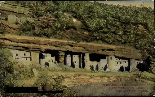 Ak Souhtern California CA, Cliff Dwellers' Ruins, Cliff Dwellers Canon