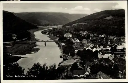 Ak Bad Karlshafen an der Oberweser Hessen, Gesamtansicht