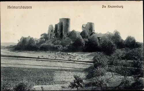 Ak Helmarshausen Bad Karlshafen in Hessen, Krukenburg