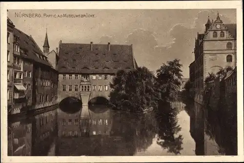 Ak Nürnberg in Mittelfranken, Museumsbrücke