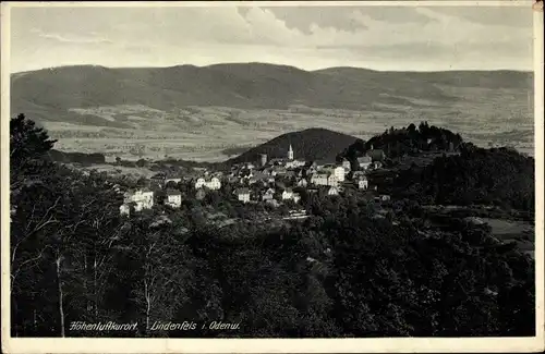 Ak Lindenfels im Odenwald, Panorama