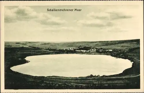 Ak Schalkenmehren in der Eifel, Schalkenmehrener Maar