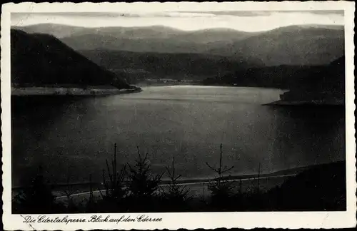 Ak Waldeck am Edersee Hessen, Edertalsperre