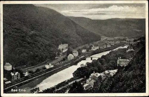 Ak Bad Ems an der Lahn, Panorama