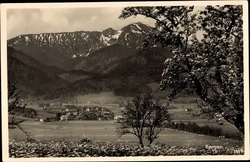 Ak Bergen im Chiemgau Oberbayern, Panorama