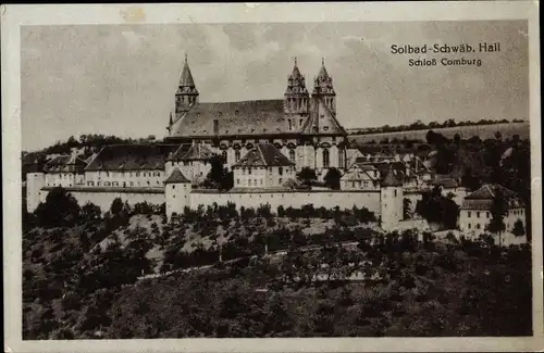 Ak Schwäbisch Hall in Württemberg, Schloss Comburg