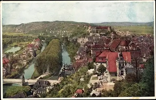 Ak Tübingen am Neckar, Panorama von Osten