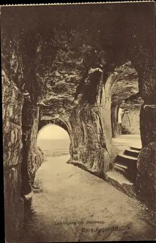 Ak Blankenburg am Harz, Burg Regenstein, Toreingang, Oberburg