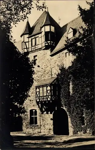Ak Burg an der Wupper Solingen, Schloss Burg, Eingang, Schlosshof