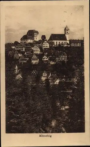 Ak Altensteig im Schwarzwald Württemberg, Ortsansicht, Kirche