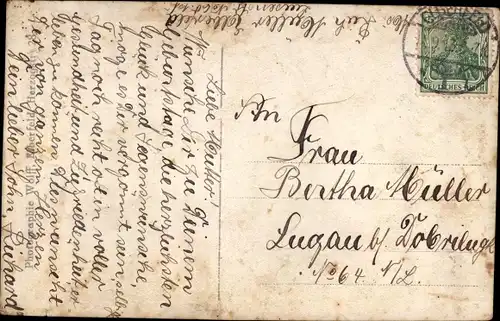 Foto Ak Mann im Anzug mit Violine, Portrait