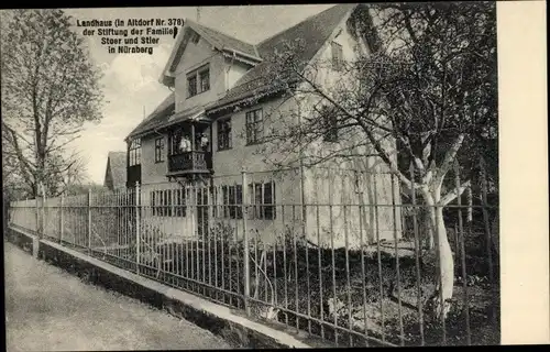 Ak Altdorf bei Nürnberg, Landhaus der Stiftung der Familie Stoer und Stier