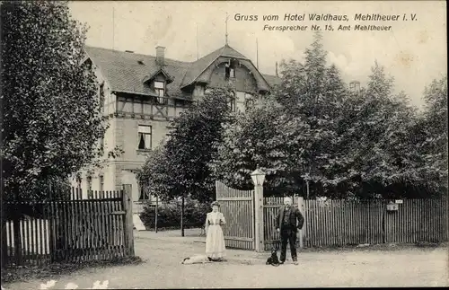 Ak Mehltheuer im Vogtland, Hotel Waldhaus