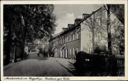 Ak Raschau Markersbach im Erzgebirge, Gasthaus zur Eiche, Verlag Wilhelm Vogel