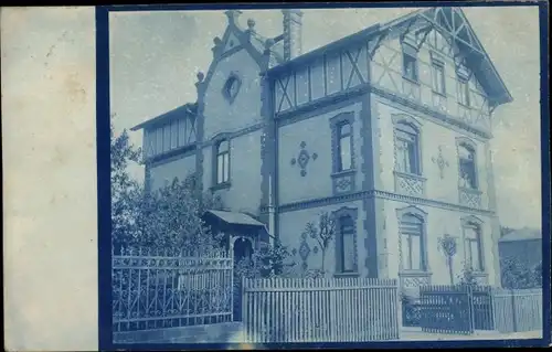 Ak Idstein im Taunus Hessen, Partie an einer Villa