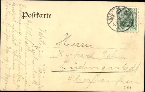 Ak Idstein im Taunus Hessen, Partie an einer Villa