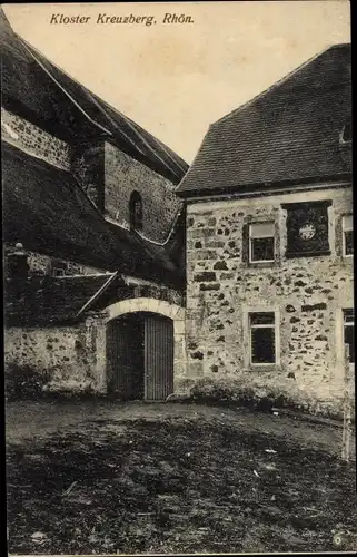 Ak Klosterkreuzberg Bischofsheim an der Rhön, Kloster Kreuzberg, Eingang