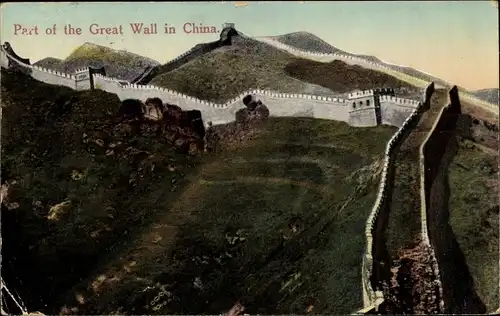 Ak China, Part of the Great Wall, Chinesische Mauer