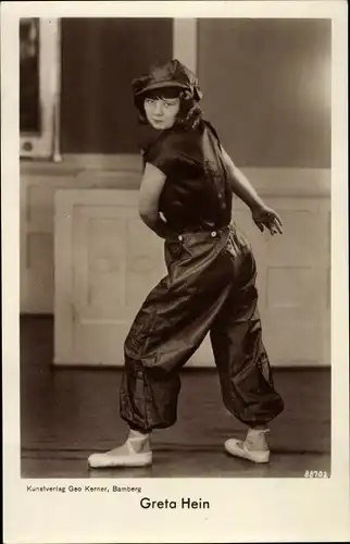 Ak Tänzerin Greta Hein, Portrait