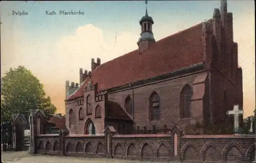Ak Pelplin Pommern, Katholische Pfarrkirche