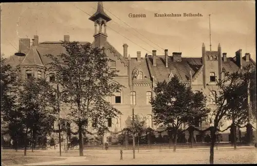 Ak Gniezno Gnesen Posen, Krankenhaus Bethesda